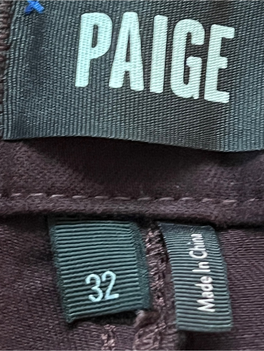 PAIGE Mayslie Jogger Plum Purple Pants Elastic Cuff Zip Ankle Women's 32 - Picture 4 of 15